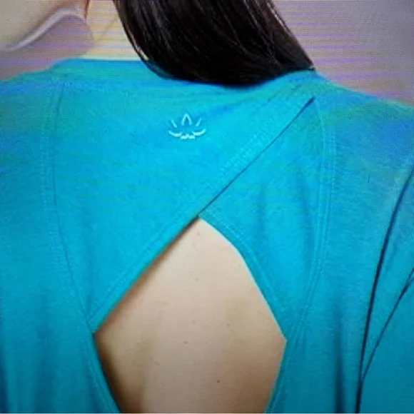 Beyond yoga women’s turquoise, long sleeve tank top/pullover/top size large - Picture 6 of 15
